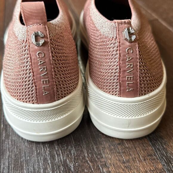 Carvela campaign stretch pink womens sneakers size 39 or 8.5 slip ons - Picture 4 of 6